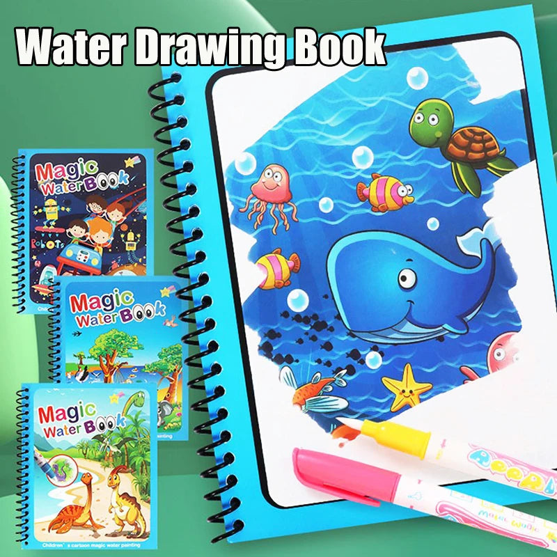 Magic Water Painting Book For Kids (Reuseable) Book Limited Stock Available (Copy)