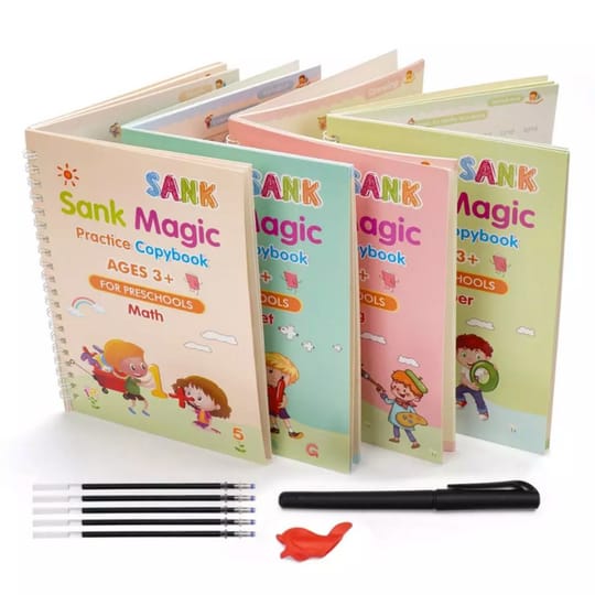 New Magic Practice Copybook 4Books+Magic Pen &10 INK Refill Book for Montessori Children - Image 7