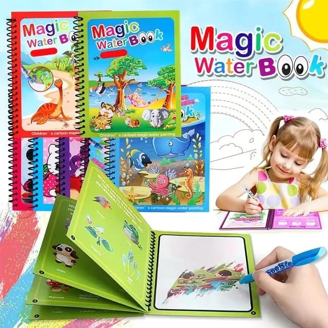 Magic Water Painting Book For Kids (Reuseable) Book Limited Stock Available - Image 2
