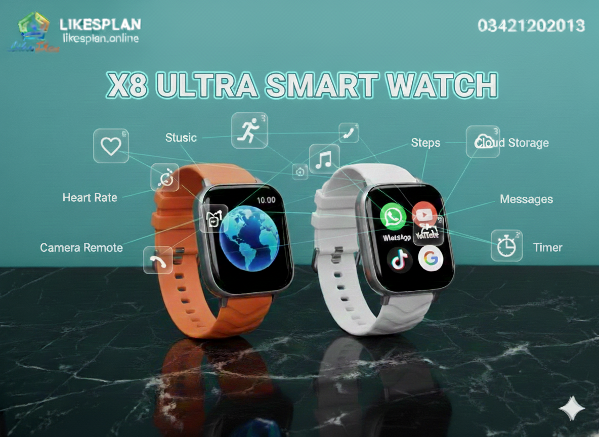 X8 Ultra 4G Smartwatch: Make Calls, Capture Photos & Track Fitness with 2GB/16GB - Image 3